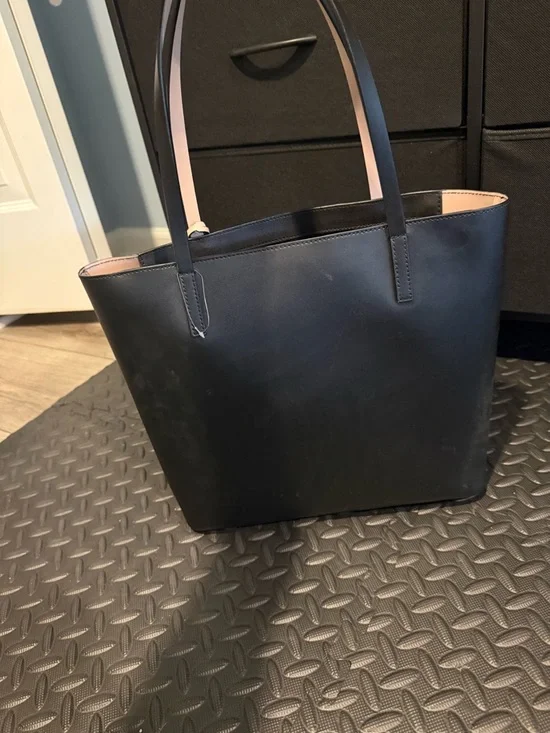 kate spade Black Tote with Cream Bow Charm - Picture 3 of 5